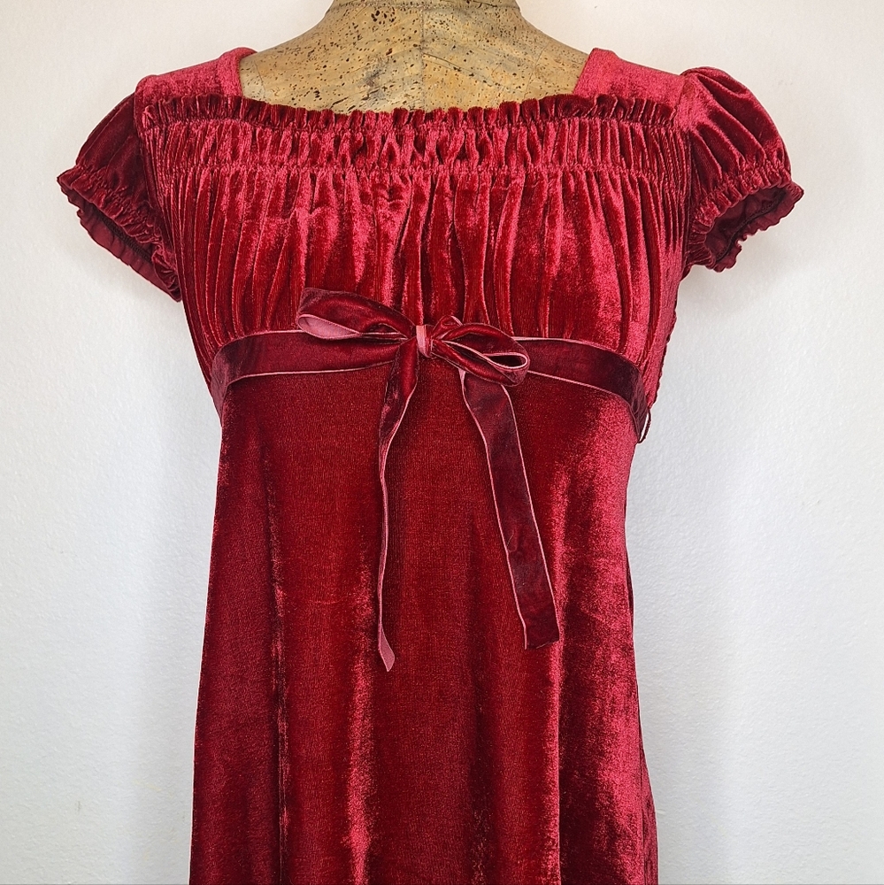 RARE Guess Red Velvet Dress